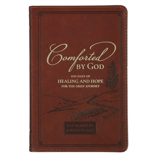 Devotional Comforted By God Faux Leather