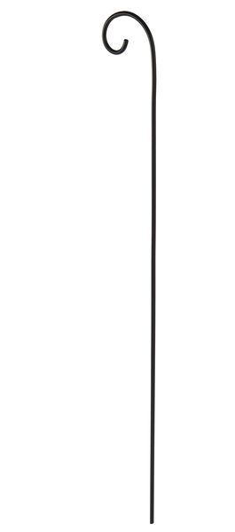 Large Black Floral Stake Iron