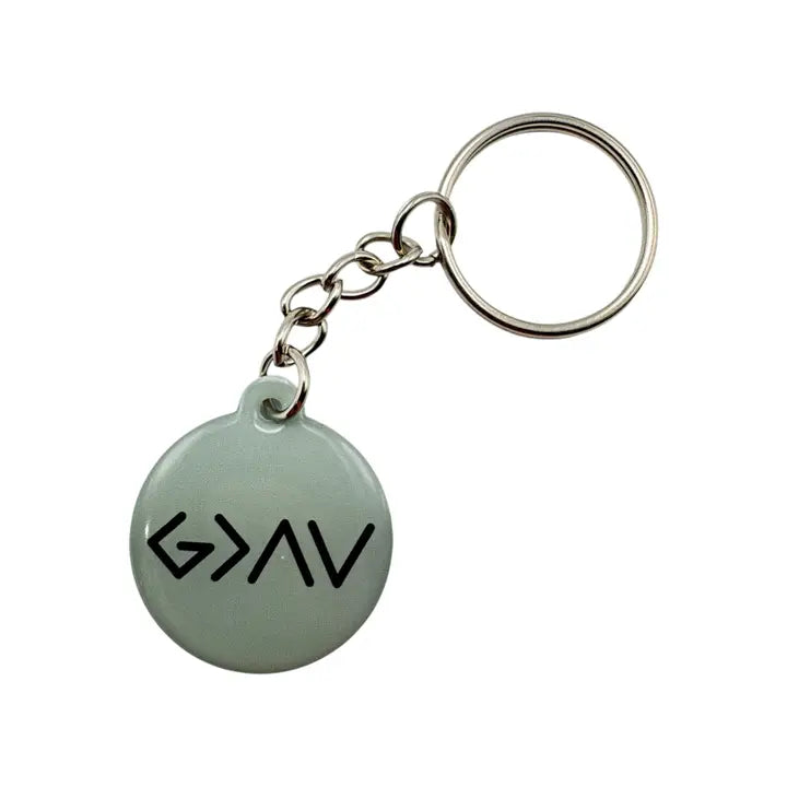 Tap To Pray™ - Prayer Tag Keychains-Mint & God Is Greater