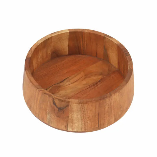 Wooden Serving Bowl 11x11x4"