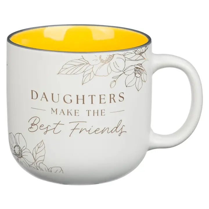 Mug Yellow Daughters Make Best Friends Prov. 3:15