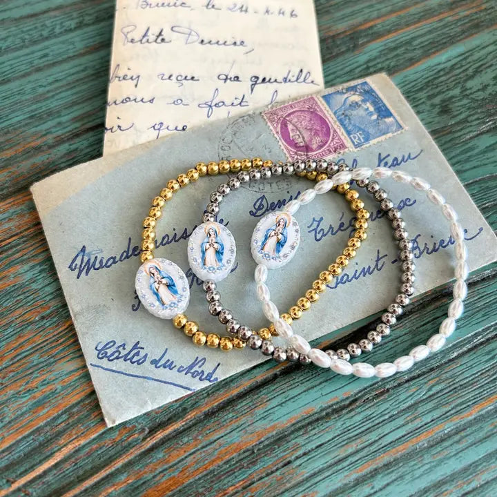 Holy Water Miraculous Bracelet- Yellow Gold