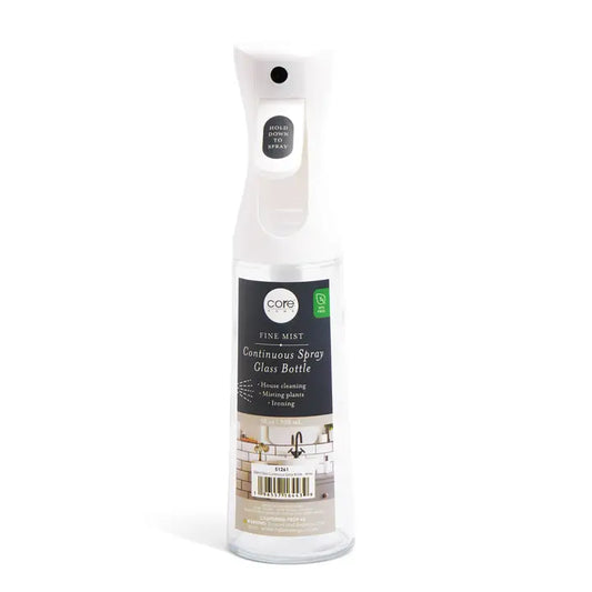 Glass Continuous Spray Bottle - White