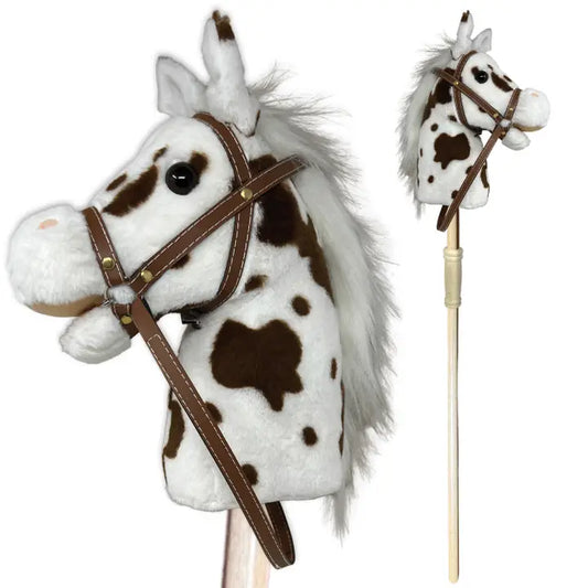 Stick Pony- Pinto Hobby Horse