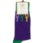 Men's Carnival Crawfish Socks-Purple