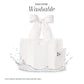 Case-Mate Jelly Tote- Ivory Pearl Bow