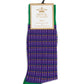 Men's Mardi Gras Polka Dot Socks-Purple