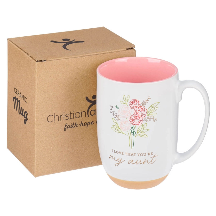 Mug Pink Love That You're My Aunt Prov. 31:25