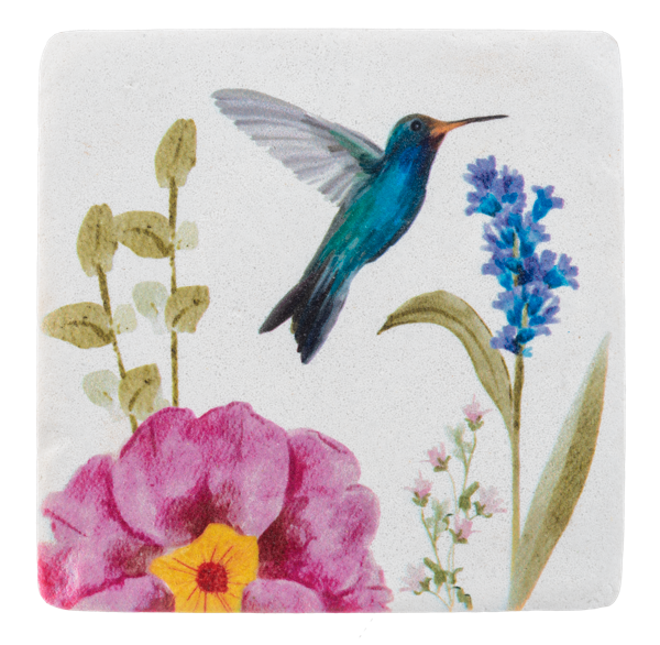 Hummingbird Coaster- Blue