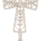 Macrame Cross and Angel Ornament