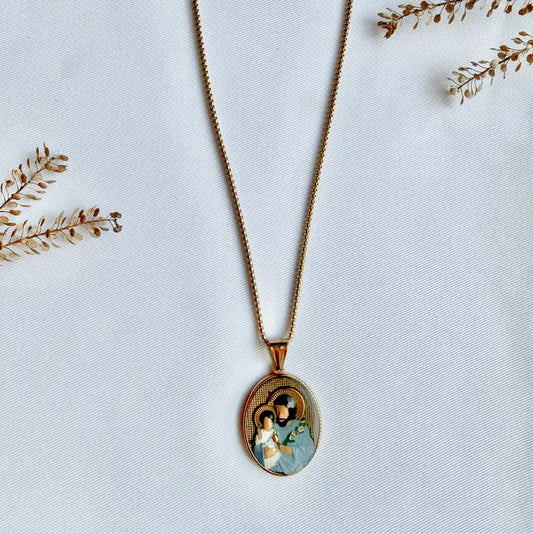 St. Joseph & the Child Jesus Necklace- Harleigh Leonards