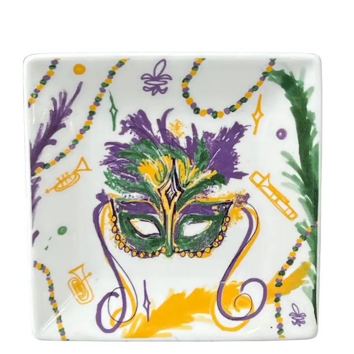 Mardi Gras Mask Trinket Dish