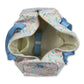 Light Blue Ruffle Floral Women Duffle Bag