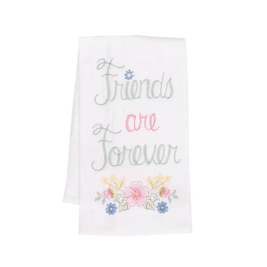 Friends Are Forever Floral Hand Towel