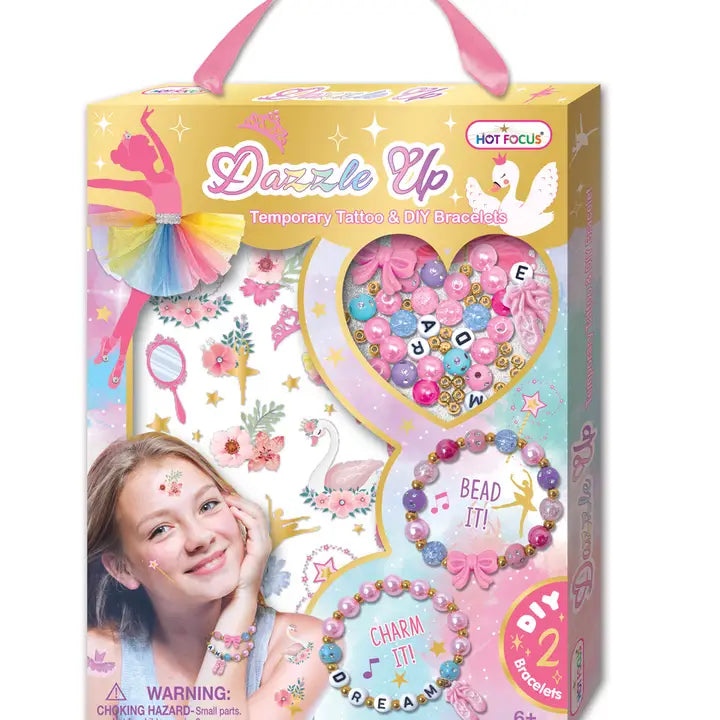 Dazzle Up Ballerina Temporary Tattoos & DIY Bracelets