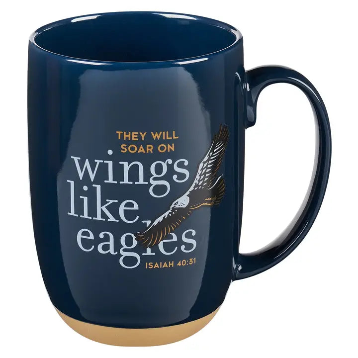 Mug- Navy Wings Like Eagles Isa. 40:31