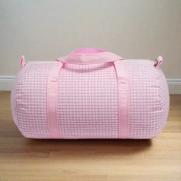 Pink Gingham Baby Duffel