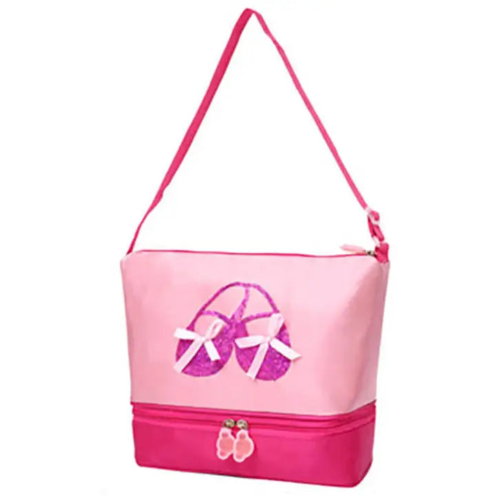 Pink Sequin Pointe Shoes Bag
