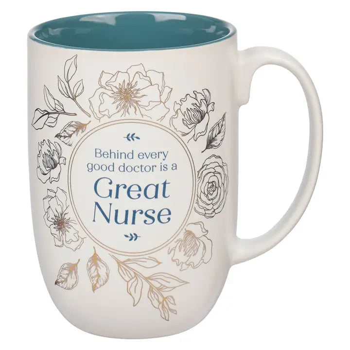 Mug Teal Great Nurse Phil, 4:13