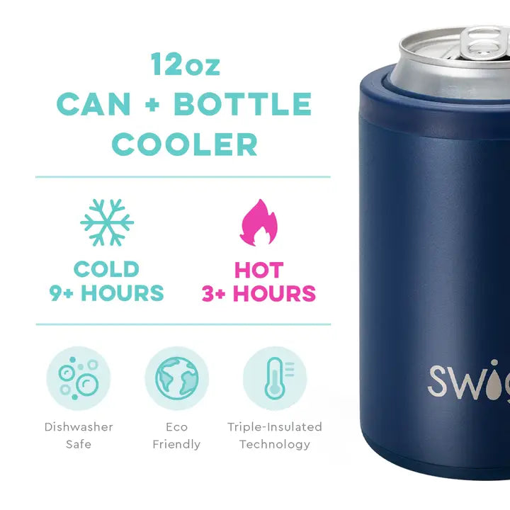 Swig 12oz Can Cooler- Navy