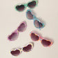 Kids floral Pattern Heart Shape Sunglasses F045