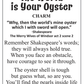 The World is Your Oyster Charm