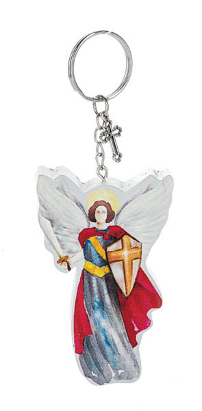 St Micheal Keychain- Ganz