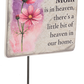 Memorial Plaque Stake- Because My Mom is in Heaven