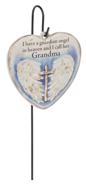 Memorial Plaque Stake- I Have a guardian angel in heaven, and I call her grandma