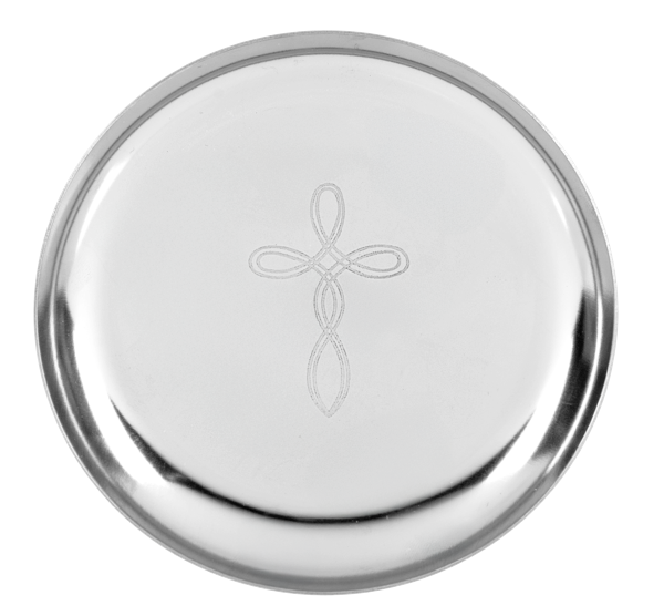 Silver Cross Prayer Plate- Ganz