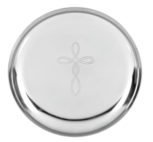 Silver Cross Prayer Plate- Ganz