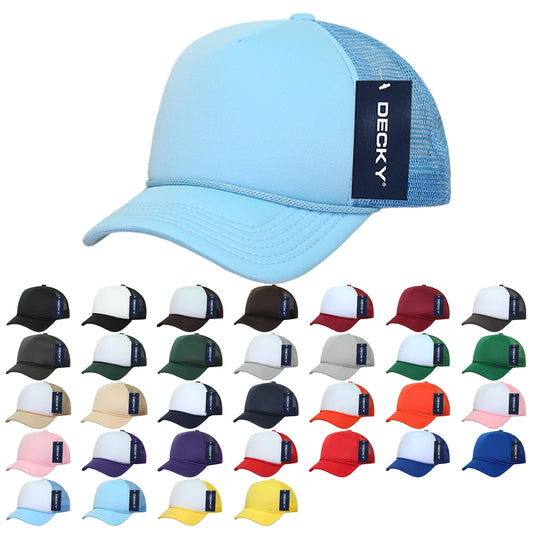 Youth Decky Solid Foam Trucker Hat