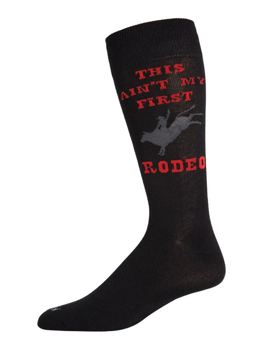 Men's Black Rodeo Crew Socks