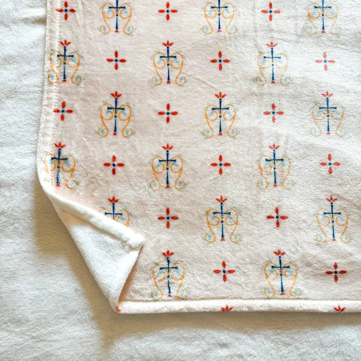 Marian Cross Blanket 30x40