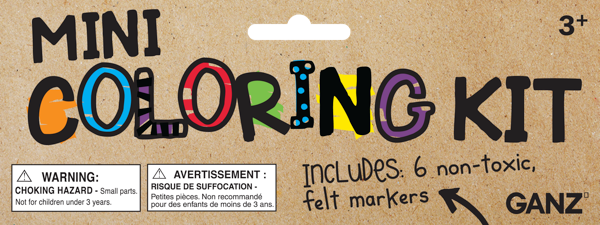 Ganz Mini Coloring Kit- Cross with Heart