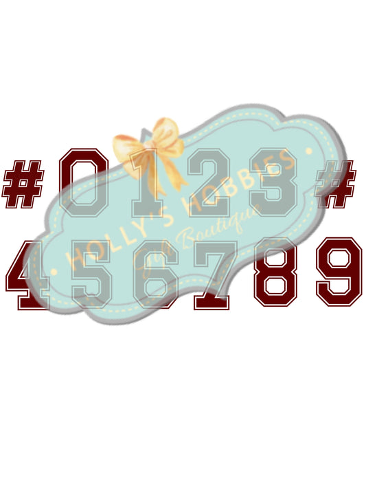 Transfer- Maroon Numbers
