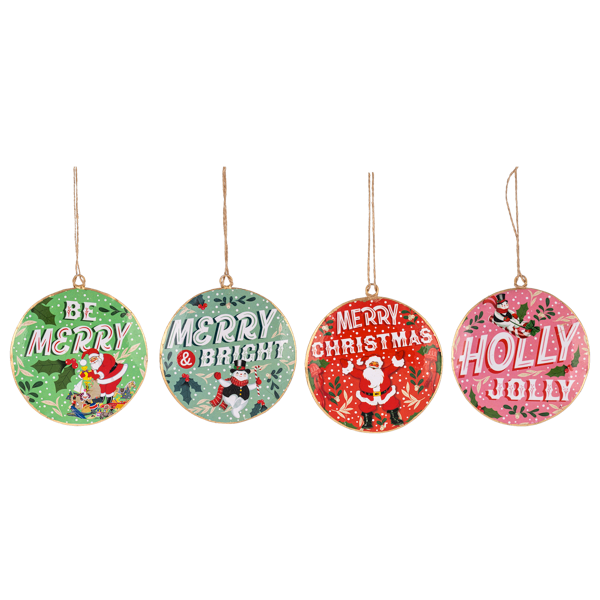 Jolly Message Ornaments