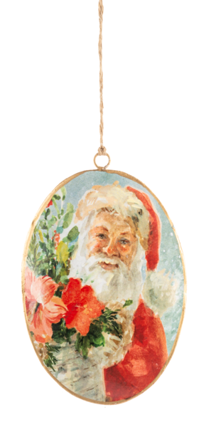 Vintage Santa Ornaments