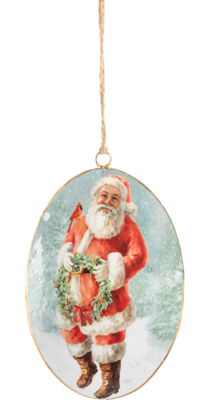 Vintage Santa Ornaments