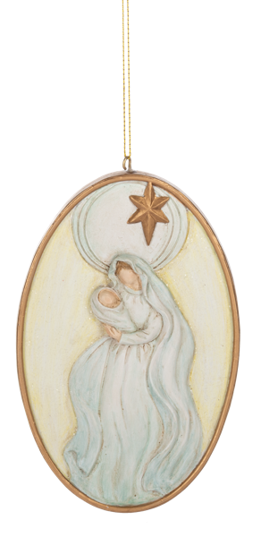Mother & Child Disk Ornament