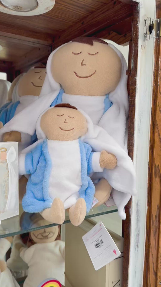 Small- Mother Mary Plush Prayer Pillow Doll